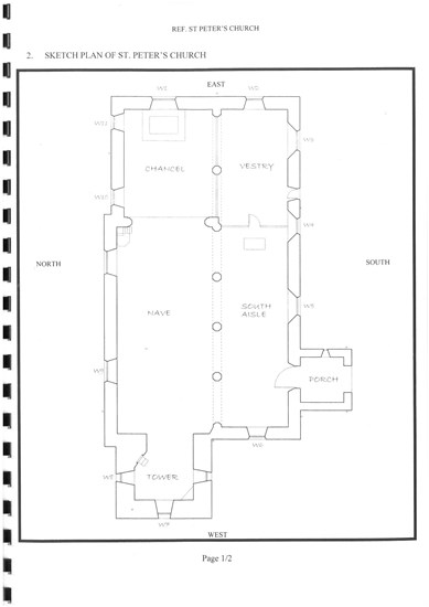 Llanbedr Church Floor plan
