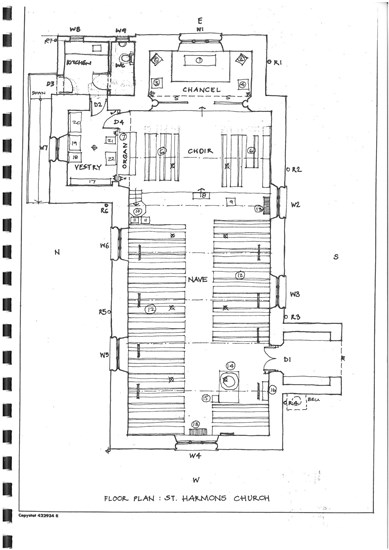 St Harmon's Church floor plan