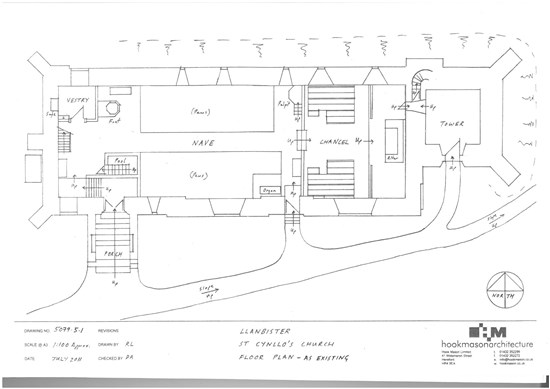 St Cynllo's Church Llanbister floor plan