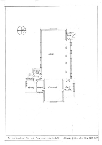 St Nicholas-on-the-Hill Church Floor plan