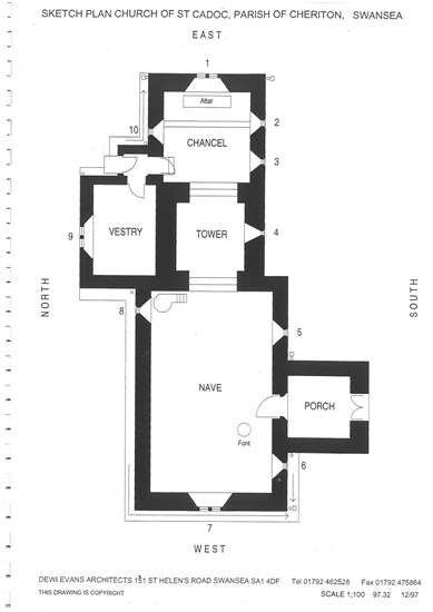 Cheriton church floor plan