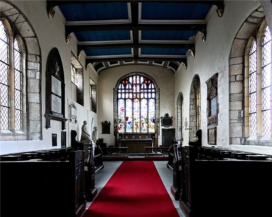 Interior view of the Church of St Mary & Nicholas Beaumaris